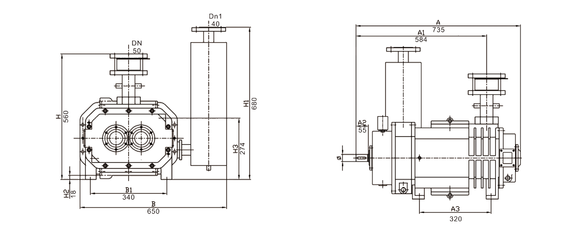 RSP280干式螺杆真空泵